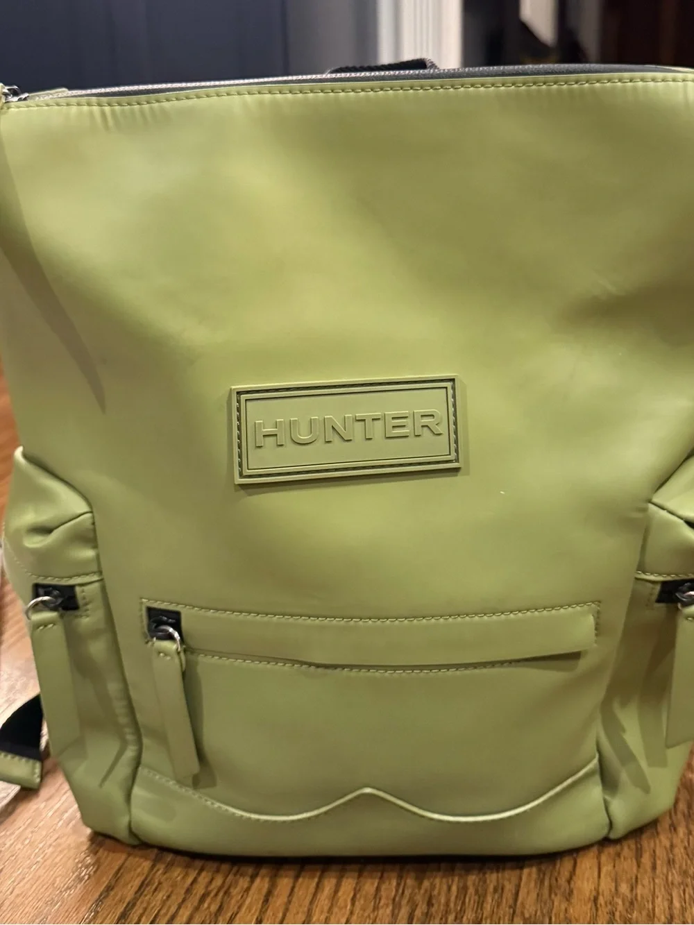 Hunter Green Mini Backpack with Front Pocket